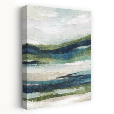 «Landscape 50 Abstract Contemporary Ethereal Coastal Landscape», art mural
