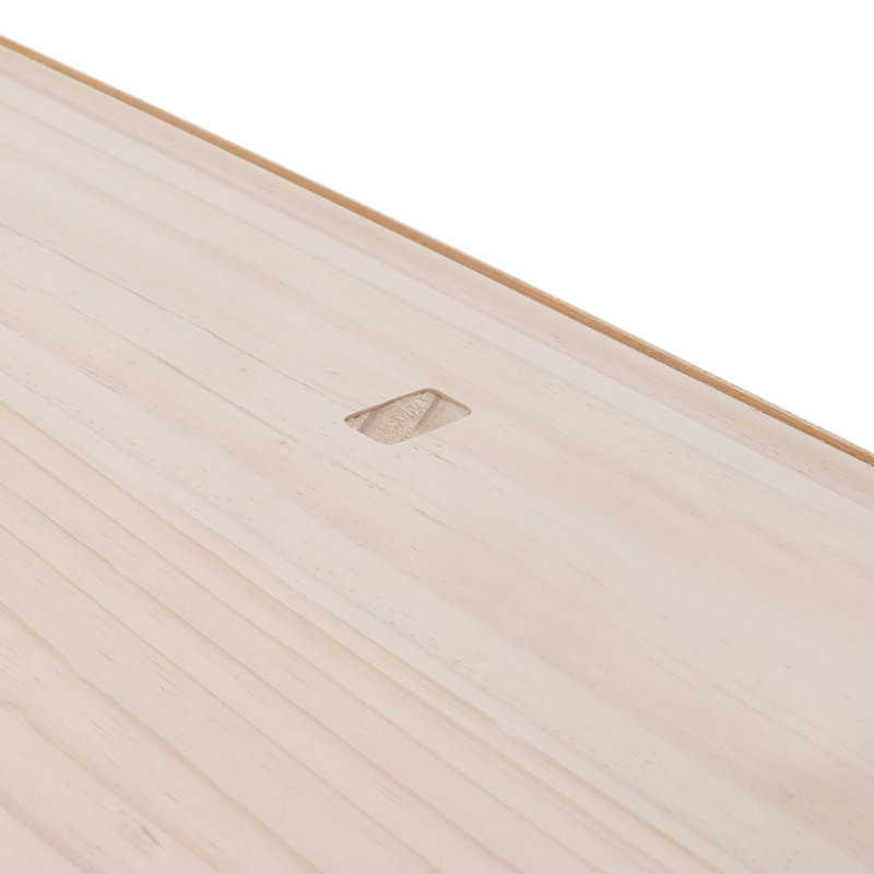Bibliothèque sur pied en bois massif, Naturel, (6 tablettes) H 23,62 po x l 70,87 po x P 11,81 po