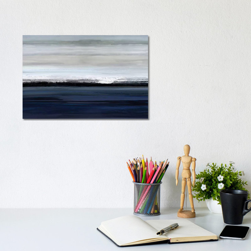Gilded Storm III by Chris Paschke - Print on Canvas, 66.04 cm H x 66.04 cm W x 3.175 cm D, Black Framed Canvas