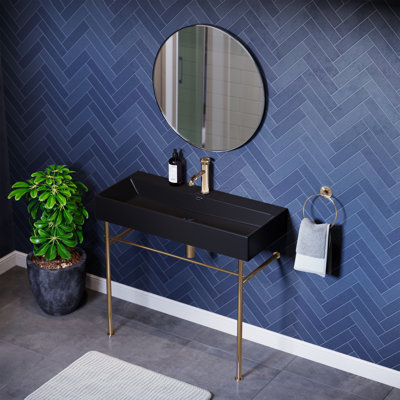 Lavabo console en céramique Claire 40