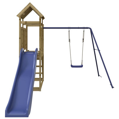 Diggins Freeport Park Swing Set with 1 Swing(s)
