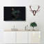 Black Rooster in Abstract - Wrapped Canvas-55314251