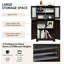 Armoire de rangement pour salle de bain avec portes et tablette réglable gris-1353925474
