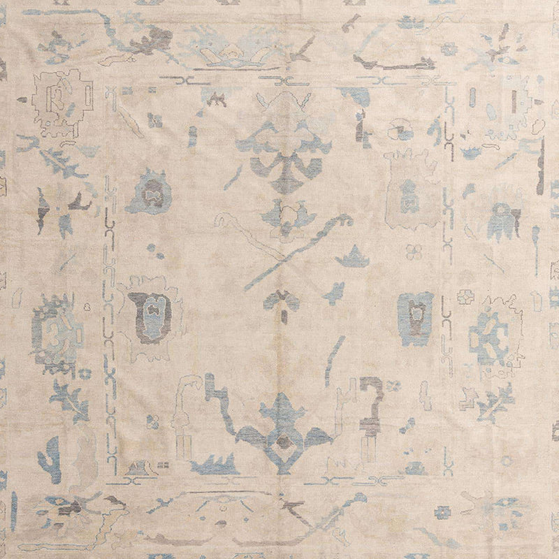 Tapis abstrait moderne 4334, Carré 3 pi