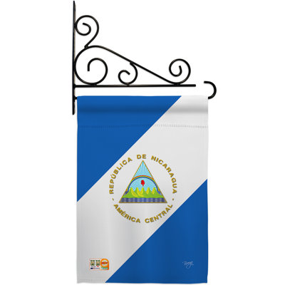 Double Sided 18.5'' H x 13'' W Polyester Flag Set