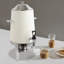 Distributeur de thé à boisson chaude en acier inoxydable 3,4 gallons avec support et support à carburant-2008795289