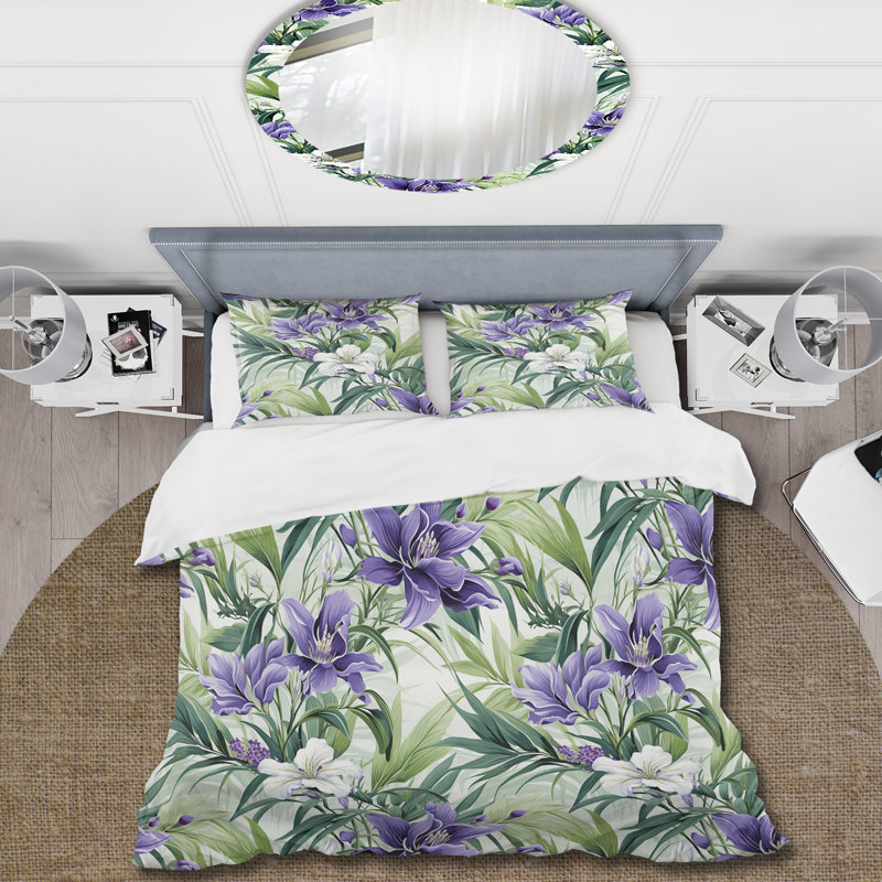 Ensemble de housse de couette Green Green, Housse de couette simple + 1 taie décorative stan