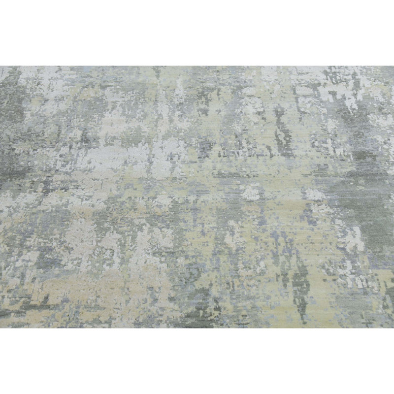Abstract Area Rug in Gray/Beige