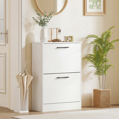 Shoe Cabinet with 2 Flip Drawers