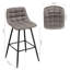 Upholstered Counter Stool with Metal Frame-61601234