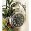 Horloge murale décorative argentée Oakham