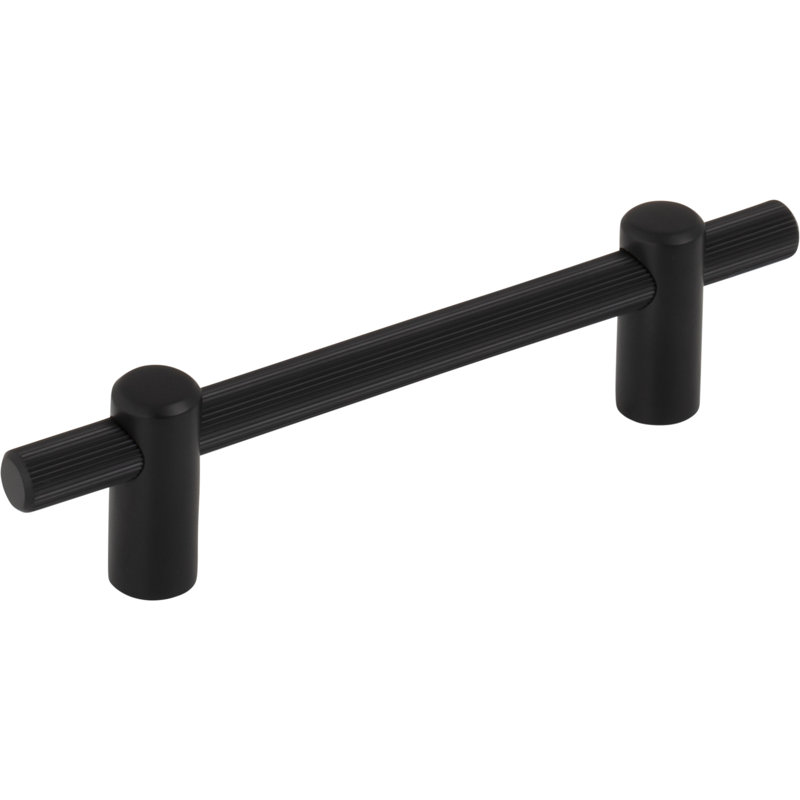 Dempsey Bar Pull, Flat Black, 3 3/4" Center To Center