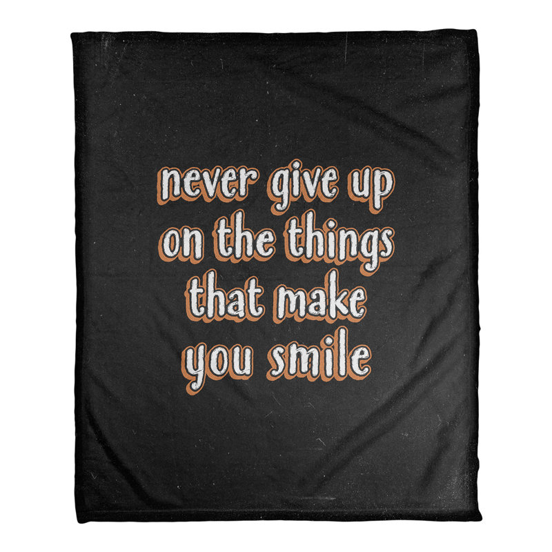 Sewn Throw Blanket, 50" W x 60" L, Orange, Medium