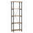 Factory Rustic Poplar & Metal Bookcase