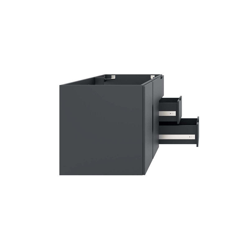 Vitality 48" Gray Wall-Mount Double Bathroom Vanity Cabinet