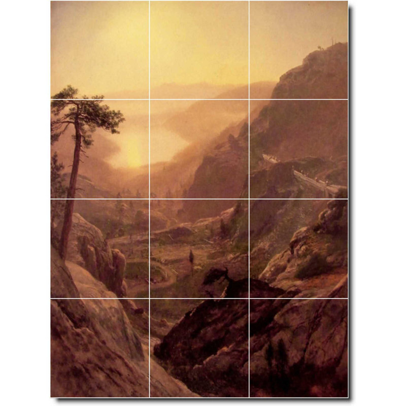 Carreau de céramique décorative 18 po x 24 po 6 po x 6 po, Paysage 574
