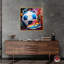 Notoriart 1 pièce de soccer coloré encadré de soccer Splash-100009951-100009966