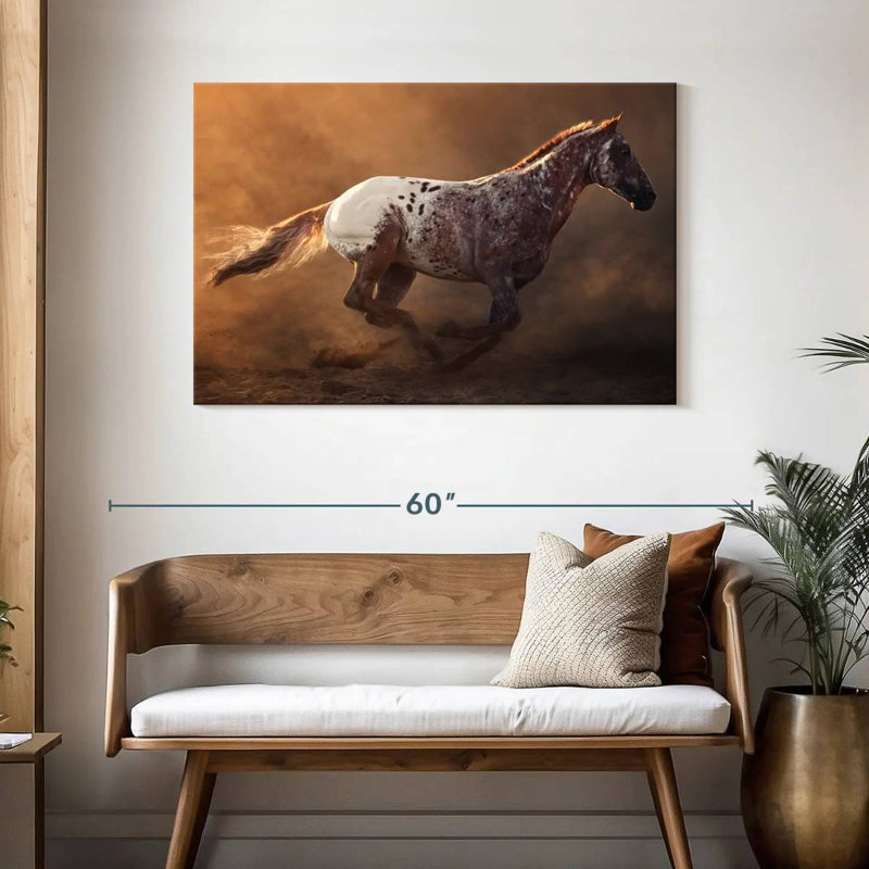 Fast Appaloosa Horse, 30" H x 45" W