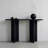 Simple modern style black console table-1330893014