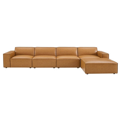 Canapé modulaire en cuir 5 pièces Modway Restore