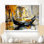 Aquarelle, gondole à Venise II - Italie, art mural dans le salon