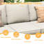 Chaises de patio en osier avec coussins-273129385