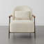 Fauteuil d'appoint en faux sherpa avec coussin lombaire Ashwanth-254091958