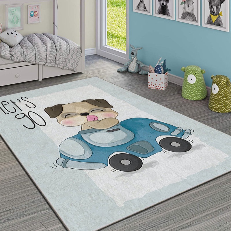 Luxurious Area Carpet (3.3 x 5.9 ft), 100% Polyester, 740 g/m² | Non-Slip Felt Underside, Laminated Sponge for Comfort | Antibacterial, Easy to Clean, Machine Washable | Perfect for Living Room & Bedroom Décor
