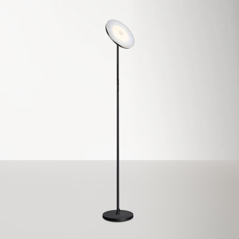 180cm LED Torchiere Floor Lamp, Black