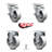 4-Piece Semi Steel Caster Set