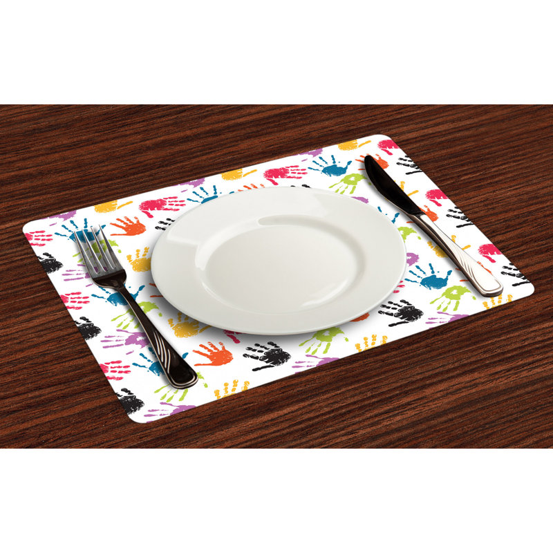 Polyester Abstract Rectangle Placemat