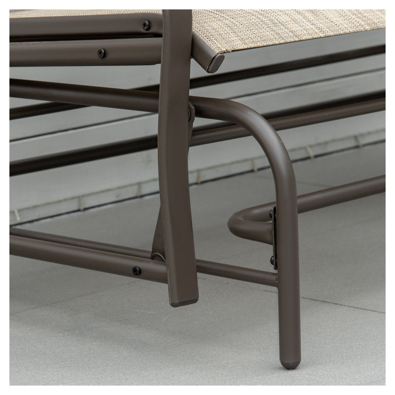 Banc oscillant avec table centrale Outsunny