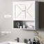 Armoire de salle de bain blanche - avec unité de rangement charmante et spacieuse