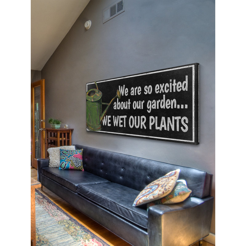 Watering Chalk - Wrapped Canvas Print, 25 cm H x 76 cm W