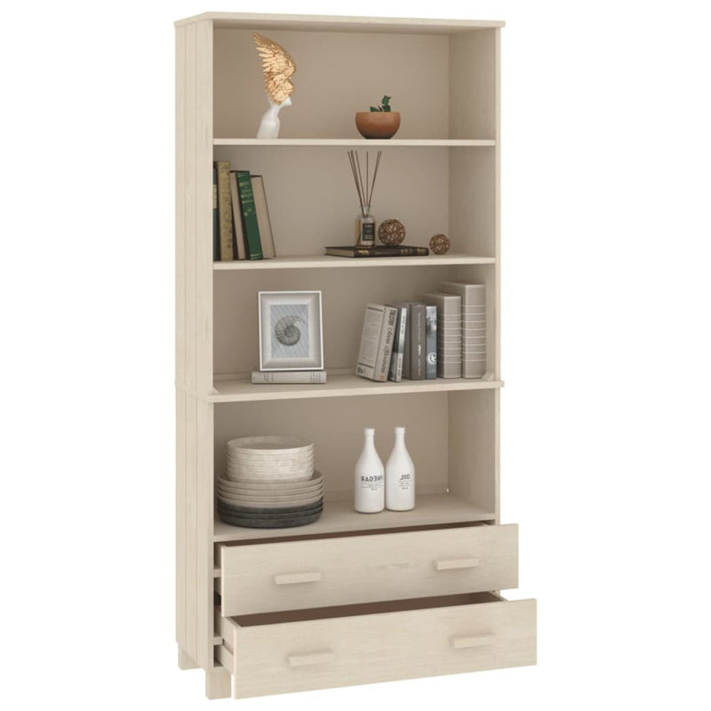 180cm H x 85cm W Standard Bookcase, Honey Brown