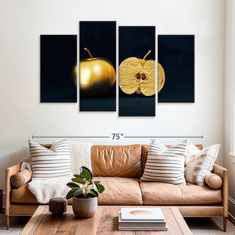 Yarlin Split Golden Apple, 42'' H x 68'' W