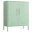 2 Door Lockable Metal Storage Cabinet, 3-Tier Heavy Duty Industrial Cabinet with Removable Shelves, Easy Assembly Multi-Purpose Storage for Home Office-648238051