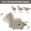 Fauteuil inclinable en similicuir avec massage et chaleur, mécanisme de mouvement robuste, 8 nœuds vibrants et 3 modes de massage-1453836805