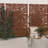 76''h X 47.2''w Reddish Brown Metal Privacy Screen Fence Panel