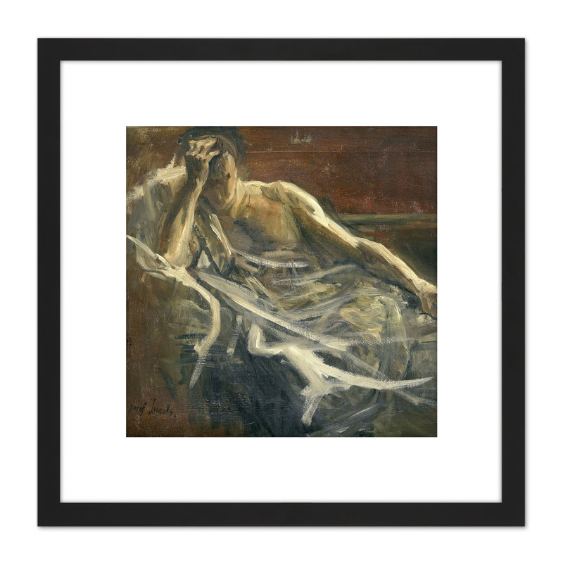 Israels Saul Portrait Resting Man Painting by Jozef Israëls - Single Picture Frame Painting