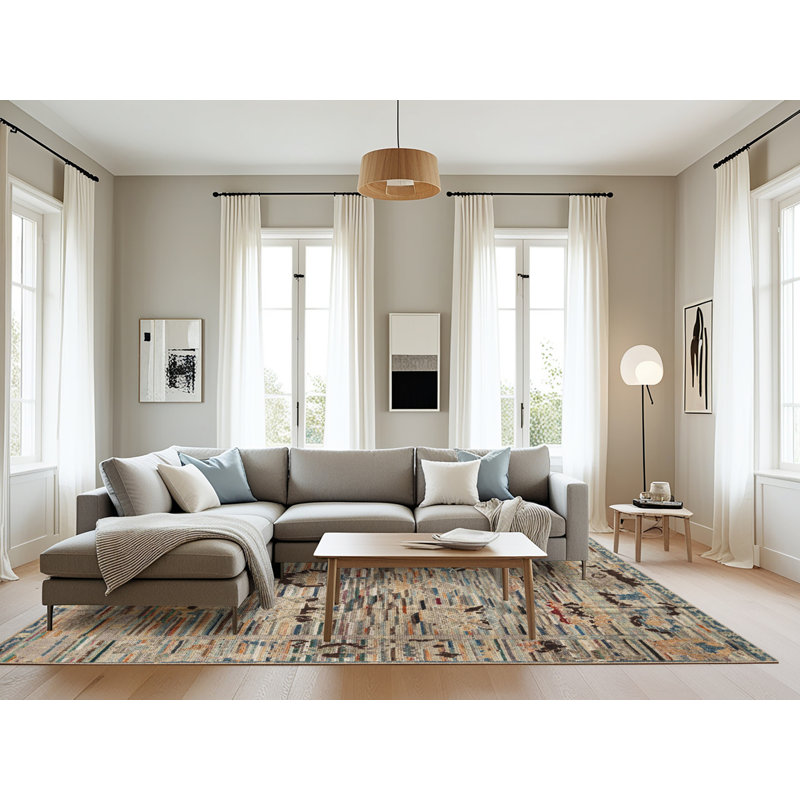Tapis abstrait moderne 4601, Rectangle 8 pi x 12 pi