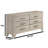 Deegan Classic 6 Drawer Dresser In Rustic Grey Oak