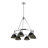 Felda 6 - Light Steel Dimmable Cone Chandelier-99998920-99998919