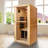 1-Person Bluetooth Compatible Far Infrared Sauna 980W Personal Indoor Sauna with Oxygen Lonizer