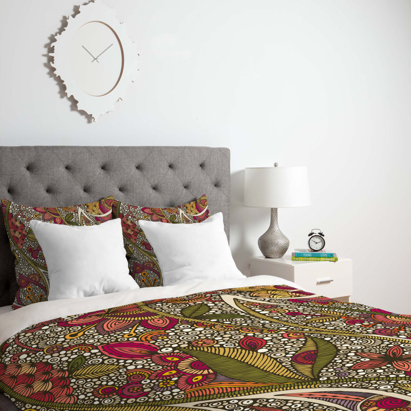 Housse de couette en microfibre traditionnelle, Housse de couette pour lit simple, Poids léger
