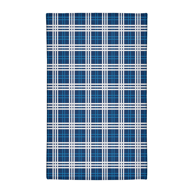 Tapis à carreaux bleu, Rectangle 2 pi x 3 pi