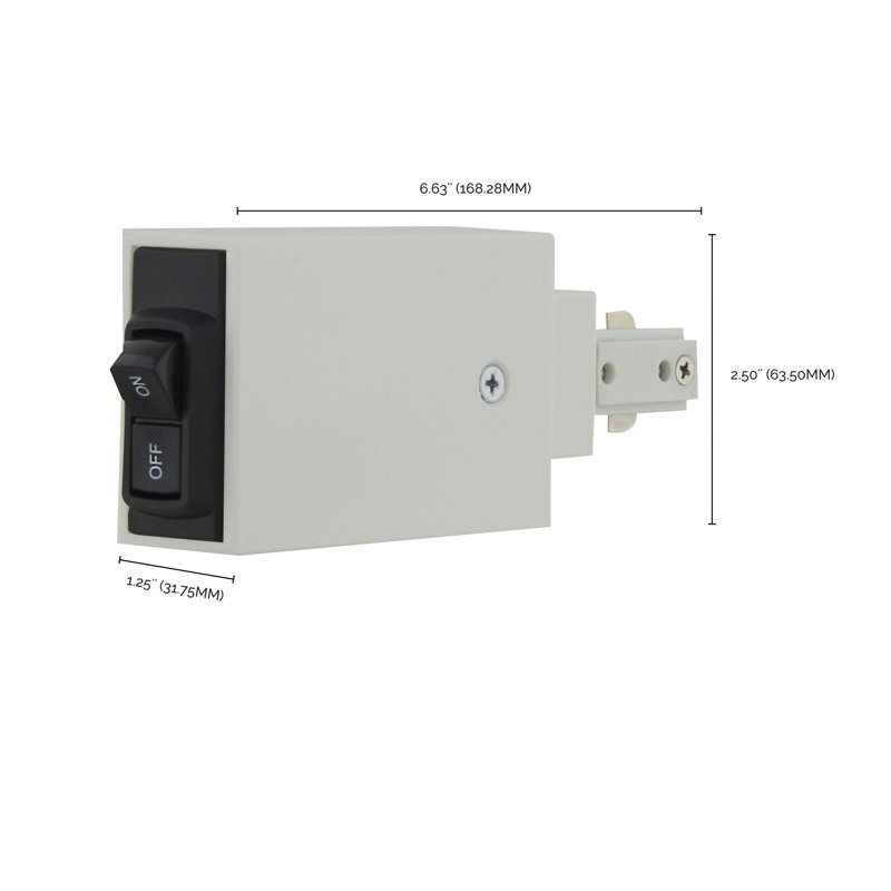 Limiteur de courant de fin de ligne 1440Watt 120 Volt 12 Amp, Blanc