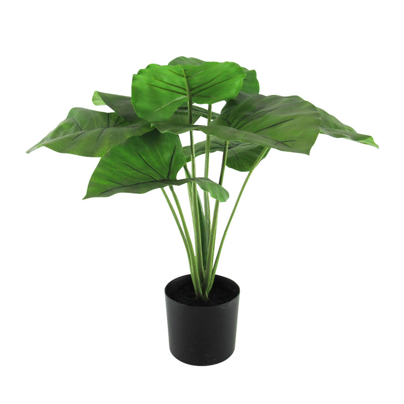19" Artificial Split Leaf Philodendron Monstera Plant in Pot