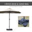 Parasol d'extérieur rectangulaire en acier 15 'Tayab-1404705916
