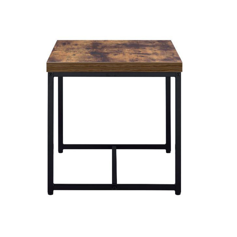 Rectangular Wooden Top End Table